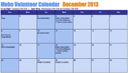 volunteer calendar